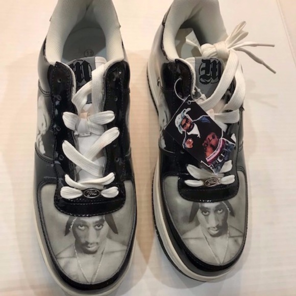 2PAC MAKAVELI BRANDED SNEAKERS RARE NEW SZ. 11 US - Picture 2 of 5